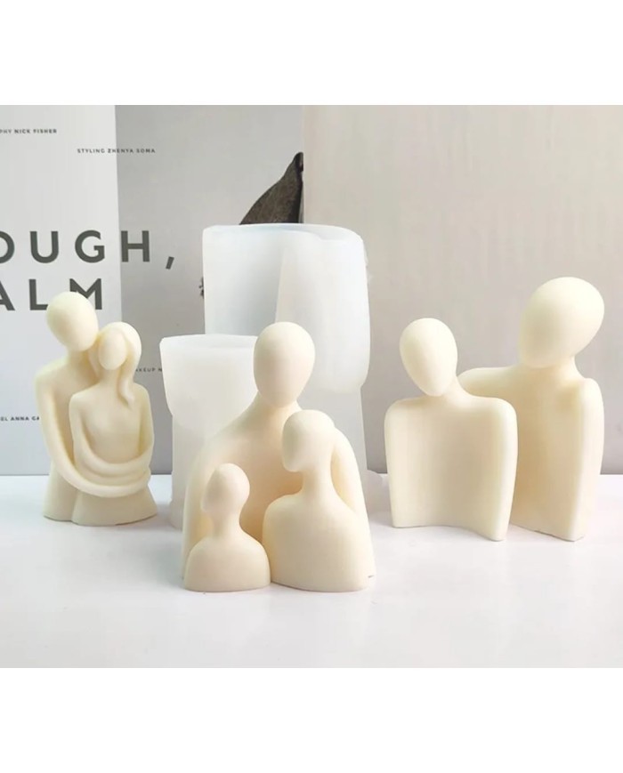 Göğe Bakan Adam Mum Kalıbı - Hobi Silikon Kalıbı -Kod:1124