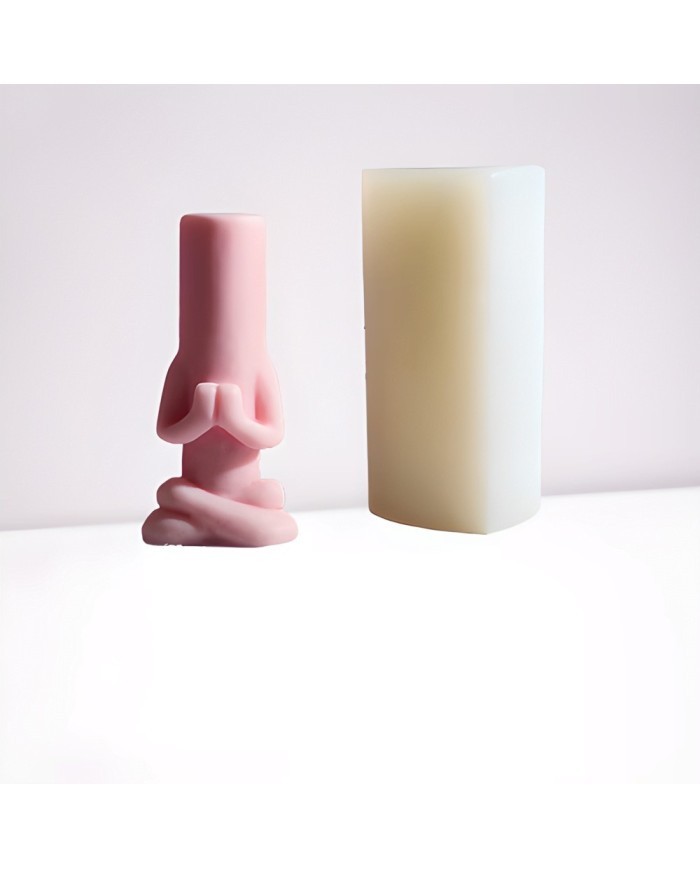 Meditasyon Mum Kalıbı - Hobi Silikon Kalıbı -Kod:1197