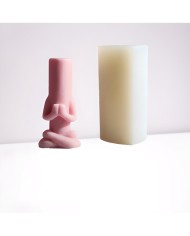 Meditasyon Mum Kalıbı - Hobi Silikon Kalıbı -Kod:1197