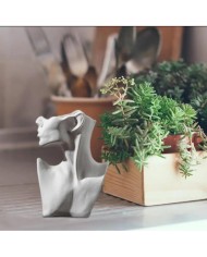 İskandinav İnsan Vazo Dekoratif Beton Kalıbı - Hobi Silikon Kalıbı -Kod:1064