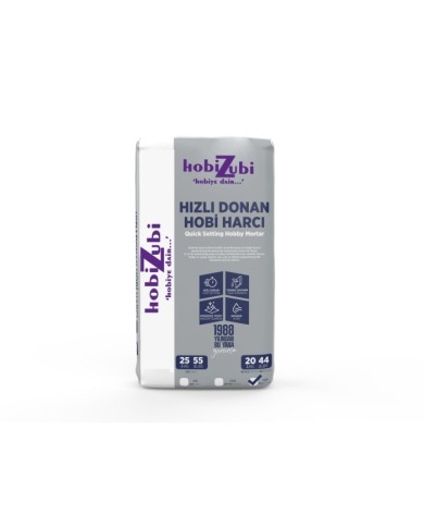 Kod:1210 - Hızlı Donan Hobi Harcı - Gri - 5KG