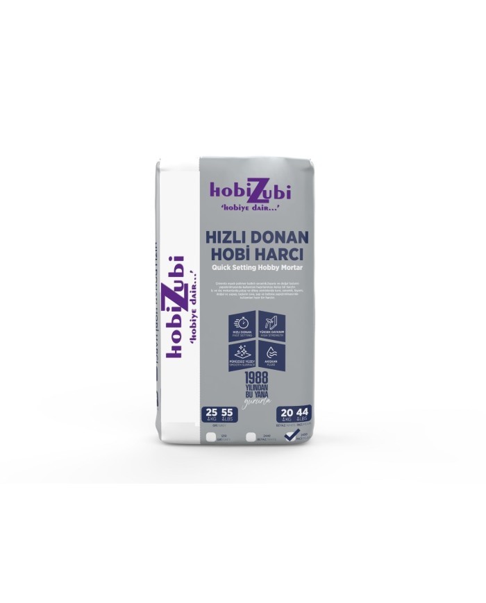 Kod:2450 - Hızlı Donan Hobi Harcı - İnci Beyazı - 5KG