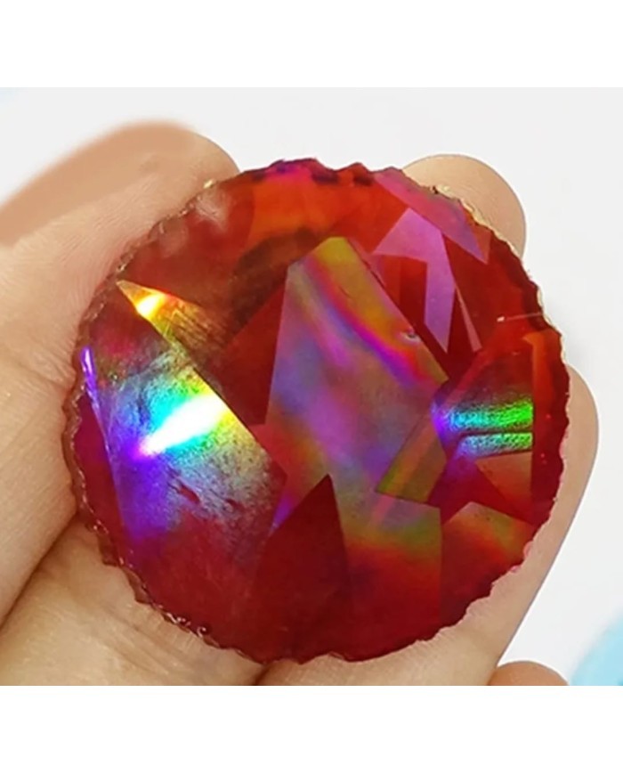 Çoklu Tırtıklı Hologram Magnet Bardak Altlığı Silikon Epoksi Kalıbı - Kod:538