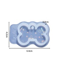 Holografik lazer köpek kemik silikon kalıp - Kod:512
