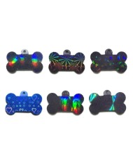 Holografik lazer köpek kemik silikon kalıp - Kod:512