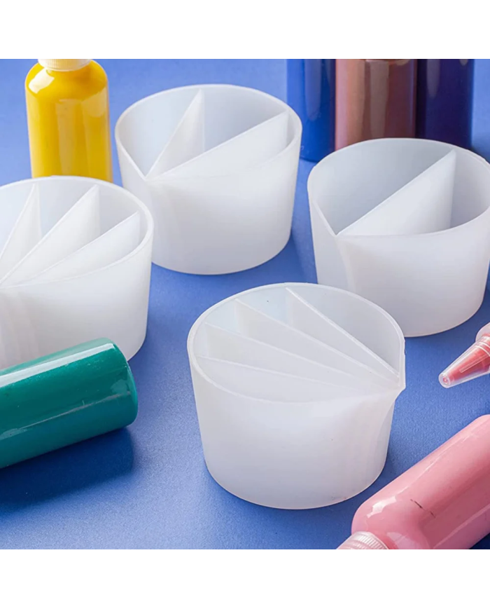 4 Gözlü Beher Epoksi Boya Döküm Silikon Kabı:1034