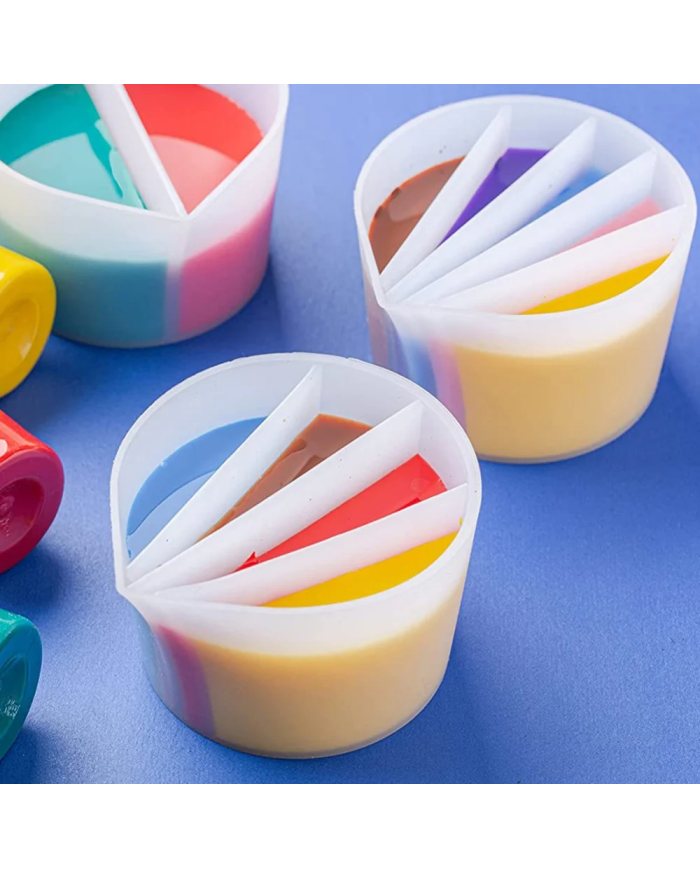 4 Gözlü Beher Epoksi Boya Döküm Silikon Kabı:1034