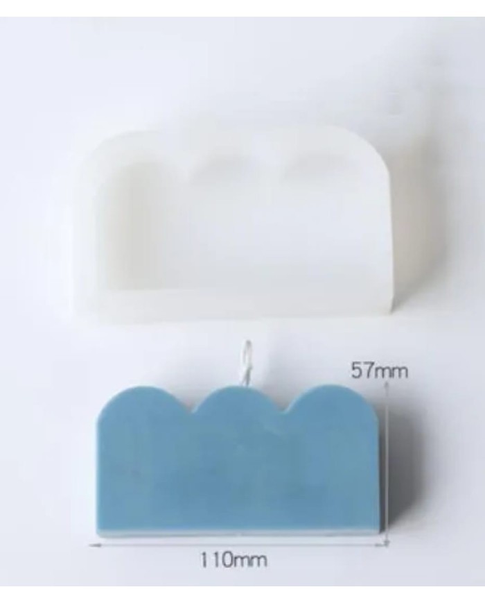 Tepecik Silikon Mum Kalıbı- Kod:502