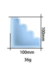 Üçgen Dalgalı Silikon Mumluk Kalıbı - Kod:507
