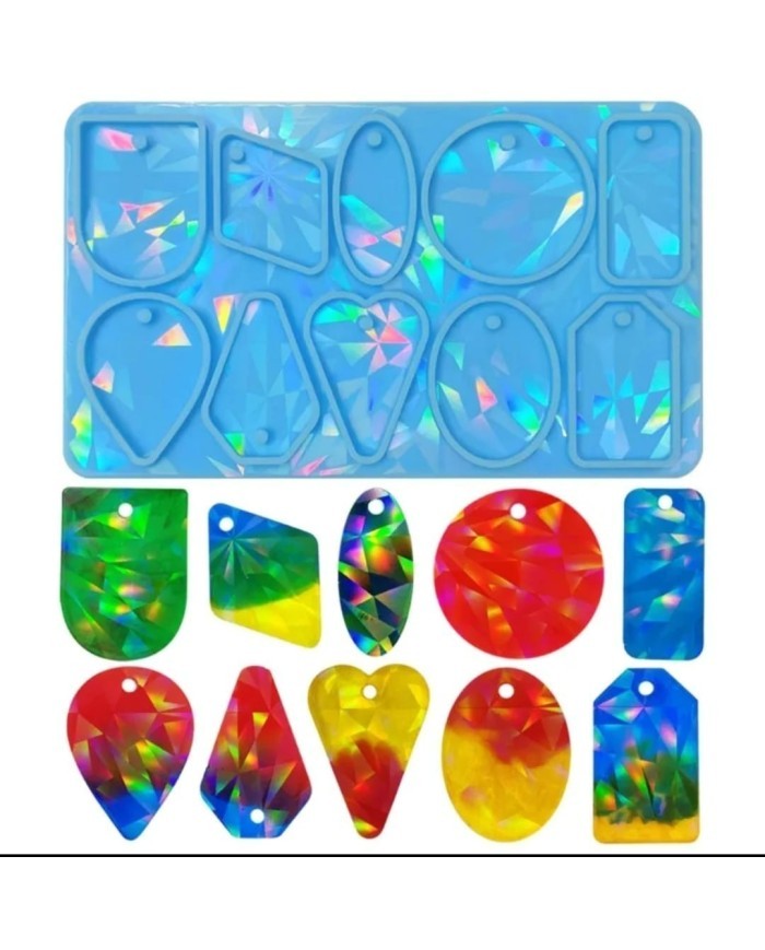 8,8cm x 15cm Hologramlı Anahtarlık Kalıbı - Kod:521