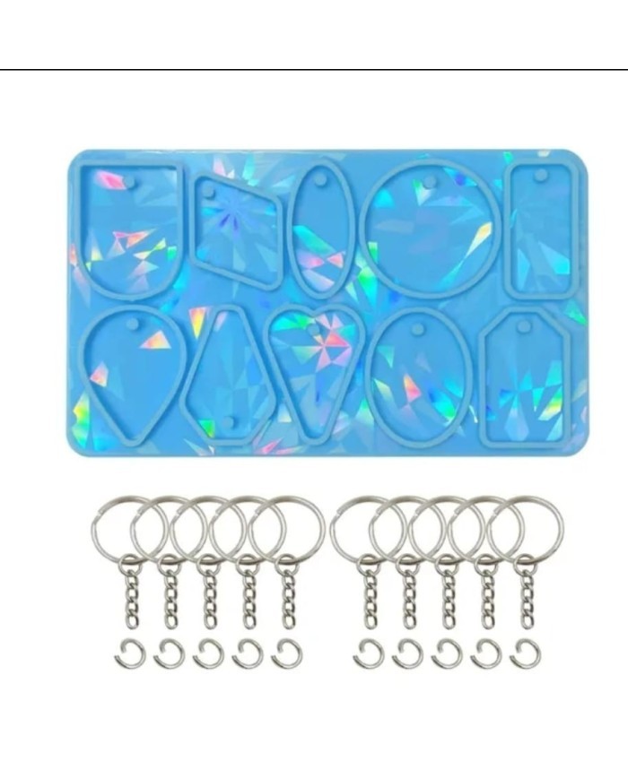 8,8cm x 15cm Hologramlı Anahtarlık Kalıbı - Kod:521