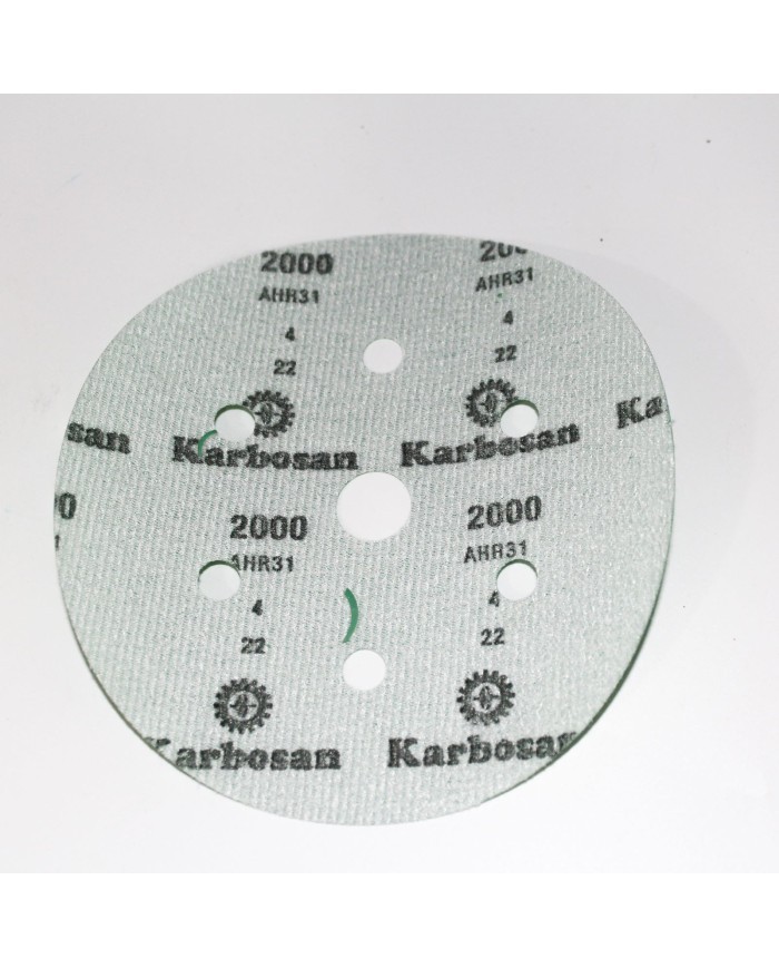 1 Adet - Karbosan AHR31/2000 - 7 Delikli - Yeşil - Cırt Zımpara