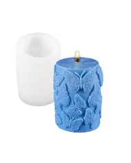 Kelebek Baskılı Mum Silikon Kalıbı - Kod:35