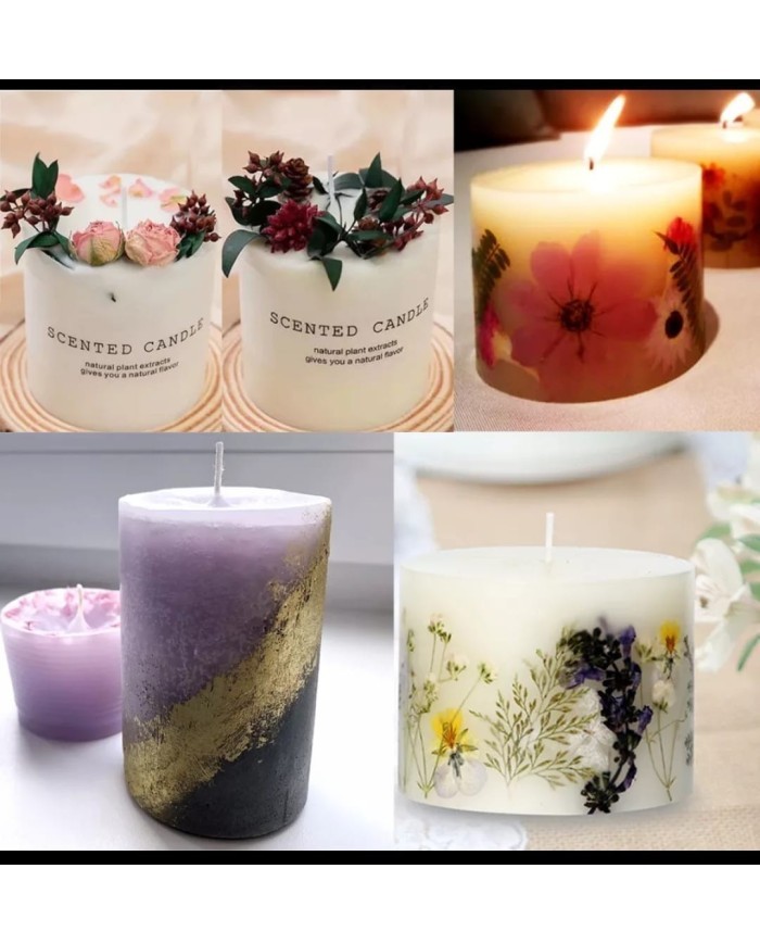 SİLİNDİR -  Silikon mum Kalıp - 3cm  -Kod:398