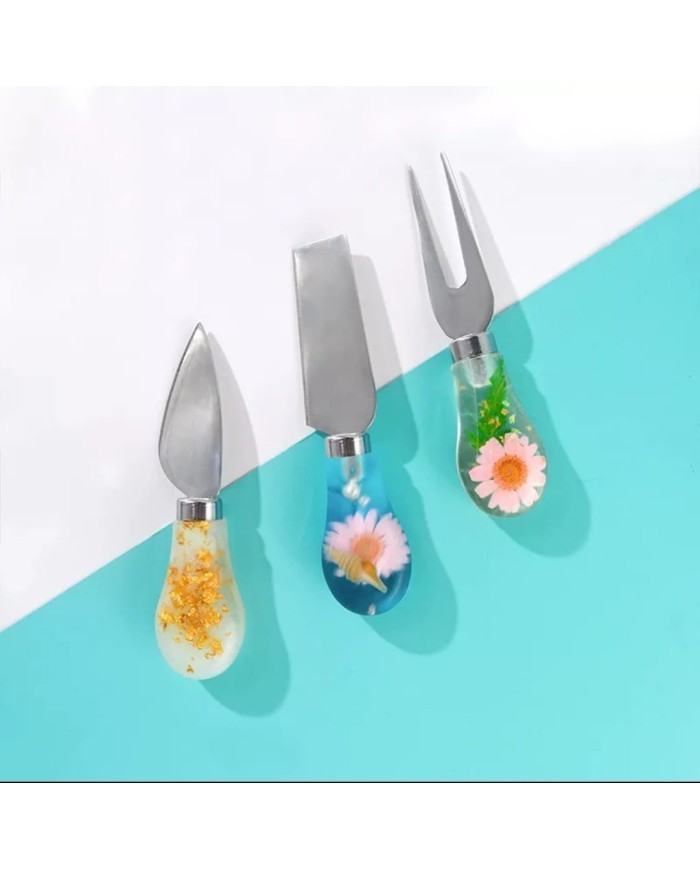 Peynir Bıçağı Standı Silikon Kalıbı - Hobi Silikon Kalıbı -Kod:460