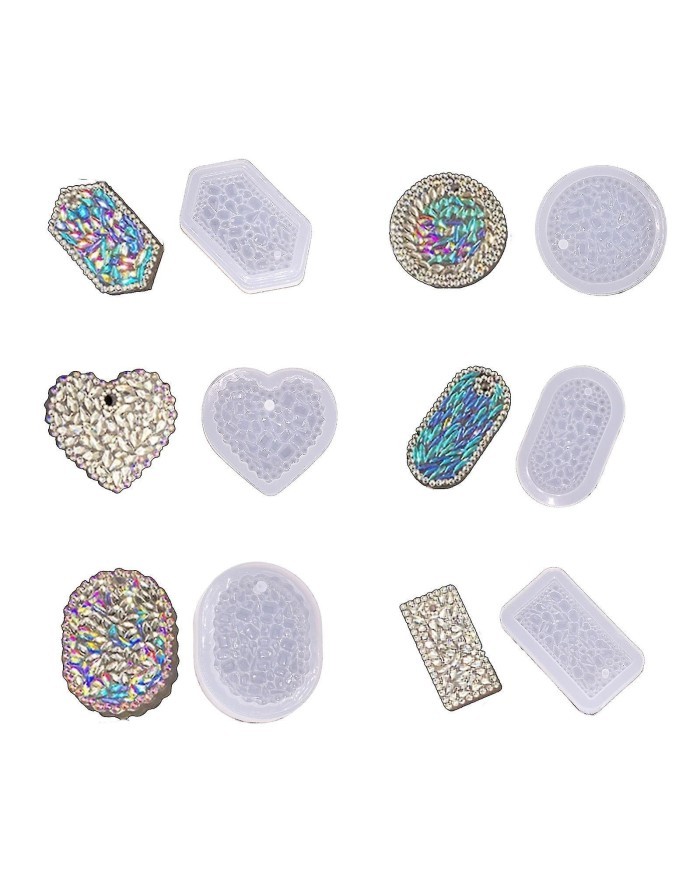 Kristal Altıgen Epoksi  Kalıbı - Hobi Silikon Kalıbı -Kod:462