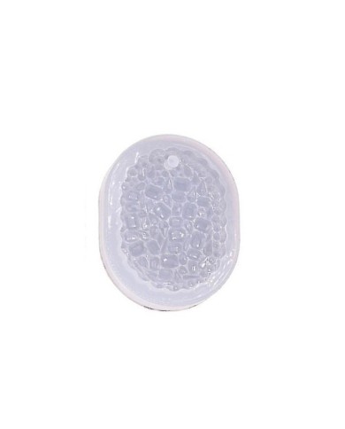 Kristal Tırtıklı Oval Epoksi  Kalıbı - Hobi Silikon Kalıbı -Kod:469
