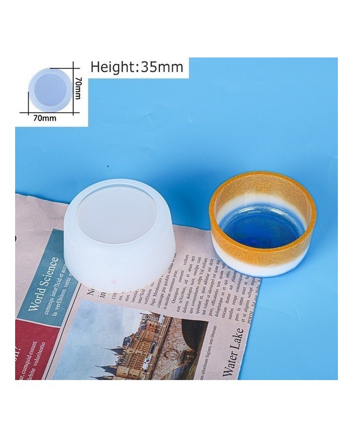 Yuvarlak Epoksi ve Beton Silikon Kalıbı- Kod:497