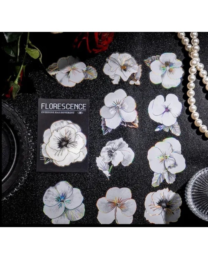 3D - Sticker Çiçek - 1 Paket