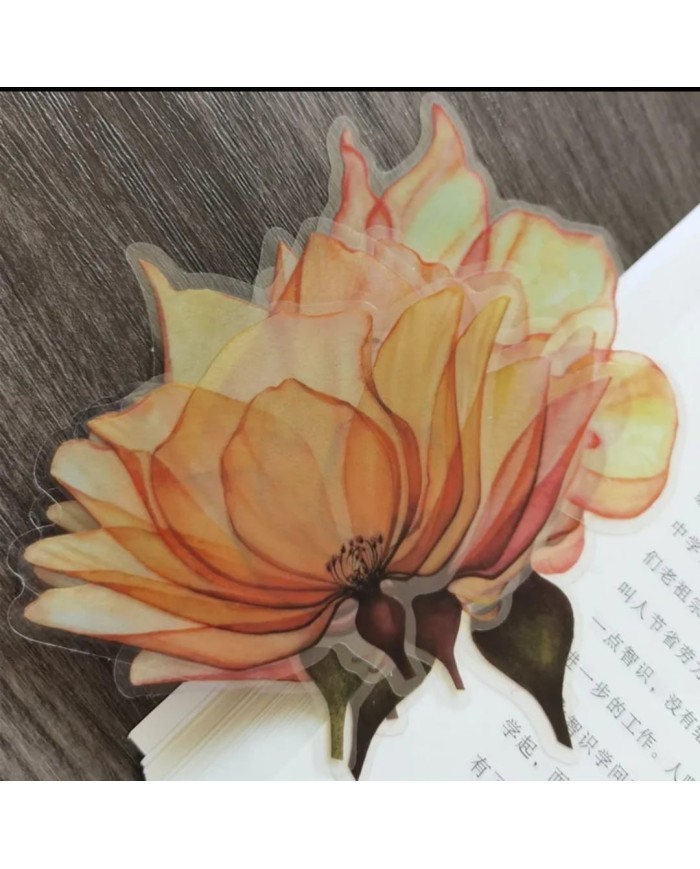 1 Paket - Epoksi Çiçek Sticker