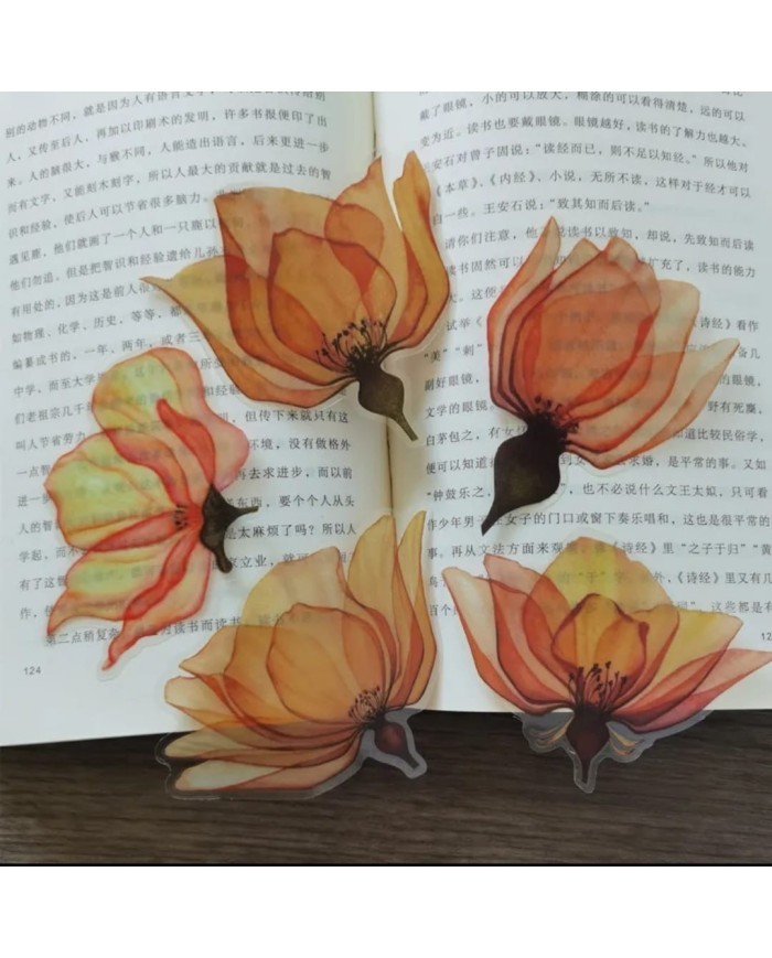 1 Paket - Epoksi Çiçek Sticker