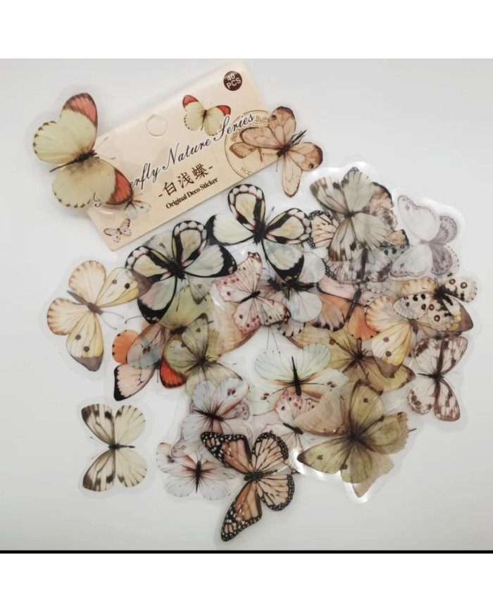 1 Paket - Kelebek Sticker
