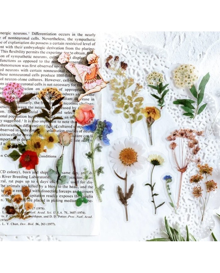 1 Paket - Mix Sarı Çiçek Sticker