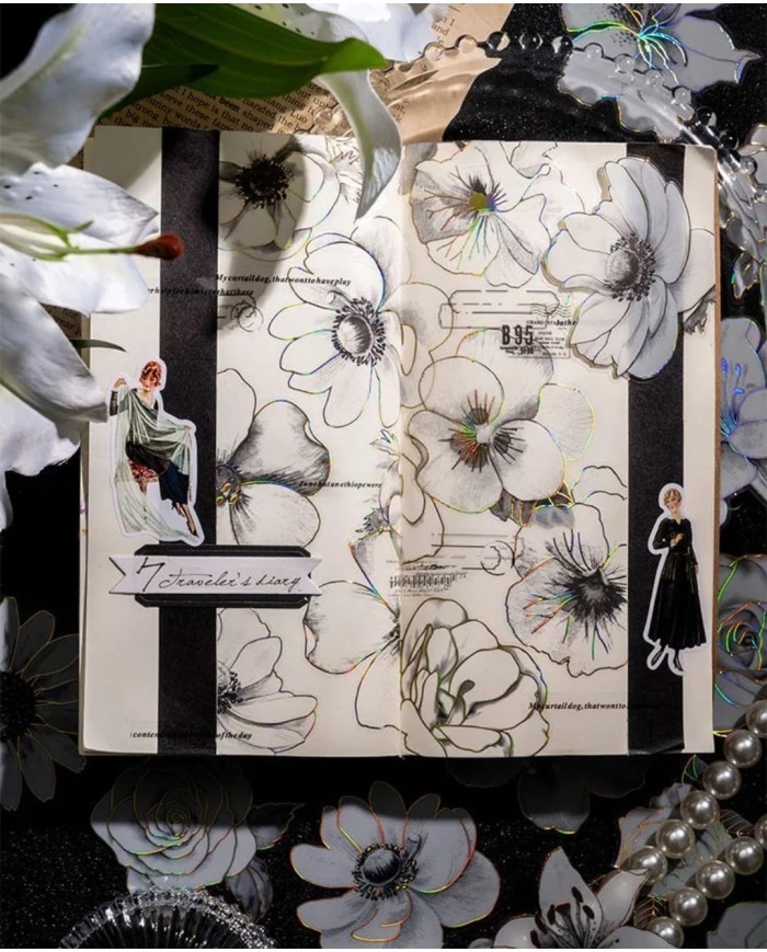 3D - Sticker Çiçek - 1 Paket