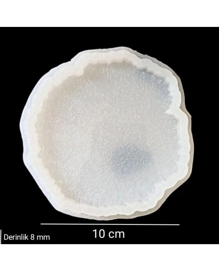Epoksi Doğal Taş Görünümlü Altlık Kalıbı 10cm derinlik 8  mm