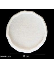12cm - Kavisli Yuvarlak Bardak Altı Kalıbı