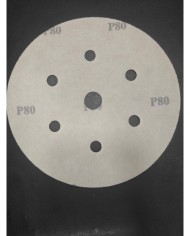 1 Adet - Karbosan 150 mm P80 - 7 Delikli - Sarı - Cırt Zımpara