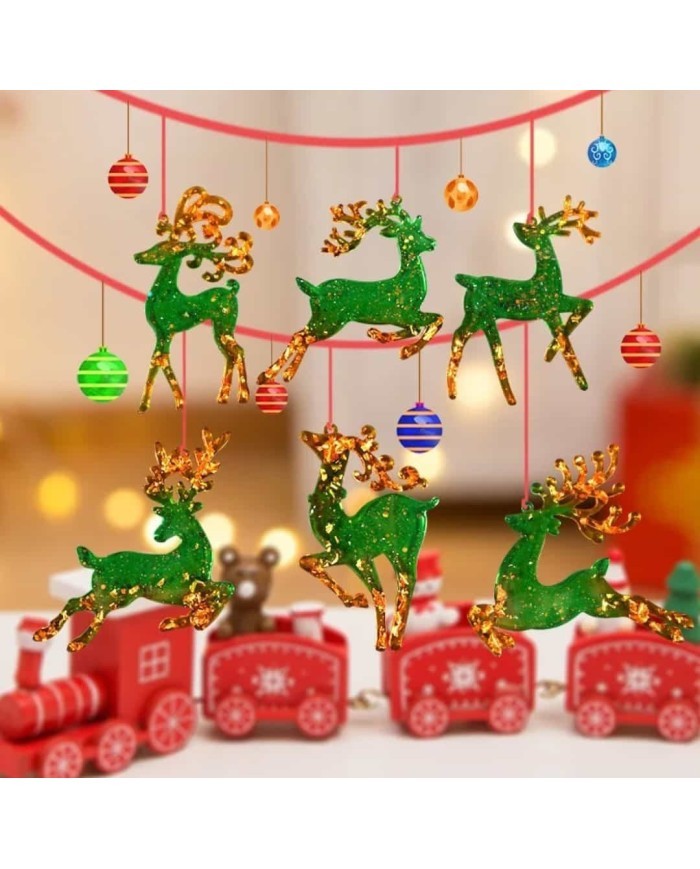 Neşeli Ren Geyiği Noel Kalıbı Kod:1145