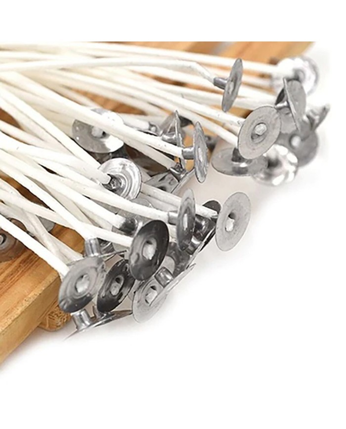 Mum Fitili Hazır Kopçalı -15 Cm - 25 Adet