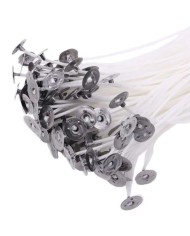 Mum Fitili Hazır Kopçalı -15 Cm - 25 Adet