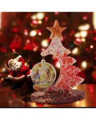 Dekoratif Fotoğraflı Çam Ağacı - Hobi Silikon Kalıbı Kod: 1222