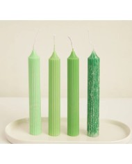 Uzun Yuvarlak Çizgili Mika Mum Kalıbı - Mika Model: