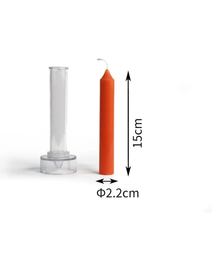 Uzun Yuvarlak Klasik Mika Mum Kalıbı - Mika Model: