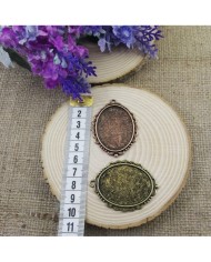 Kolye Ucu Eskitme Oval Bakır