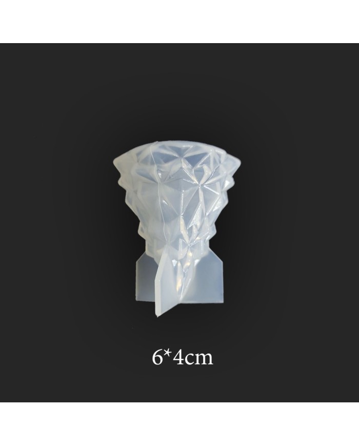 Kristal Taş Reçine Epoksi, Sabun ve Mum Kalıbı 6 x 4 cm -Kod:84