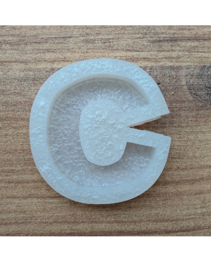 Tekli Harf Epoksi Reçine Kalıbı - Ç