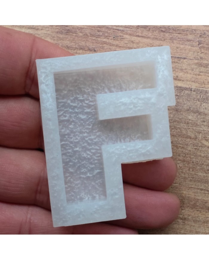 Tekli Harf Epoksi Reçine Kalıbı - F