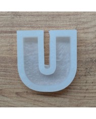 Tekli Harf Epoksi Reçine Kalıbı - Ü