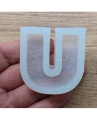 Tekli Harf Epoksi Reçine Kalıbı - Ü