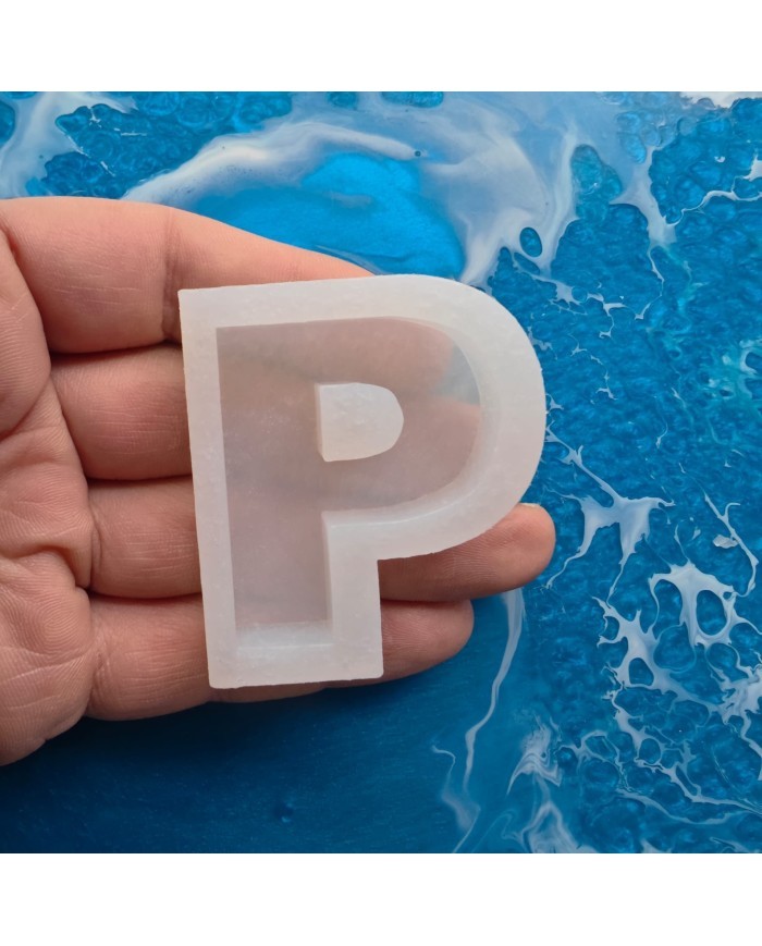 Tekli Harf Epoksi Reçine Kalıbı - P