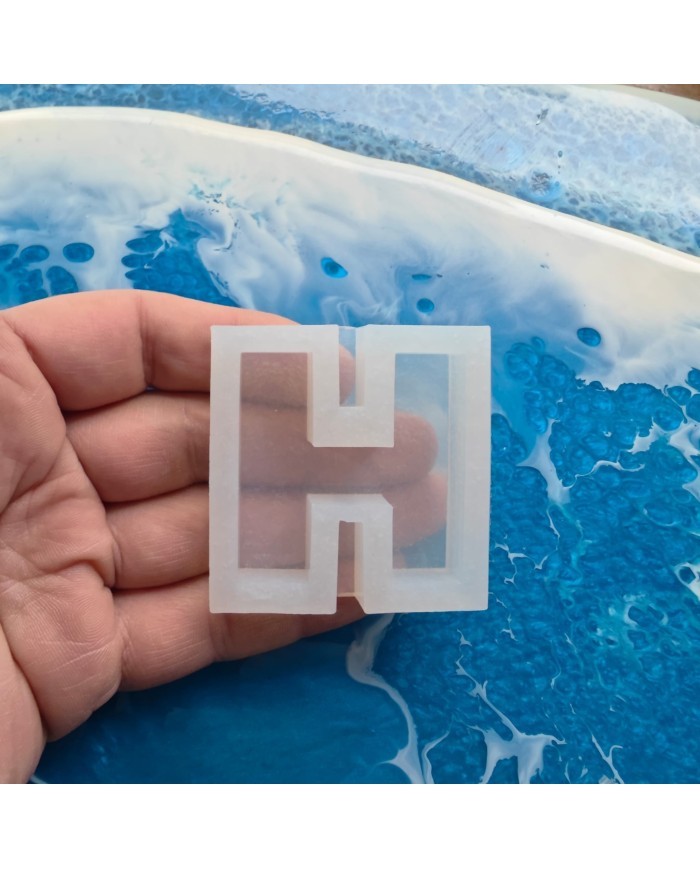 Tekli Harf Epoksi Reçine Kalıbı - H