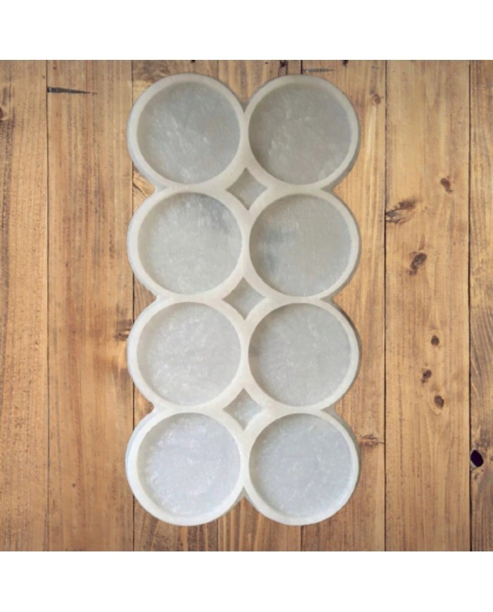 5 Adet 8li Bardak Altı - Hobi Silikon Kalıbı  SN25 - Kod: