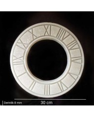 5 Adet - Roma Rakamlı 30 Cm Saat - Hobi Silikon Kalıbı SN19 - Kod: