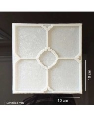 5 Adet 4lü Bardak Altı - Hobi Silikon Kalıbı- Kod: