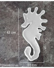 5 Adet - Deniz Atı  - Epoksi Reçine - Beton Silikon Kalıbı SN35 - Kod: