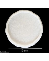 5 Adet 10cm - Kavisli Yuvarlak Bardak Altı Kalıbı